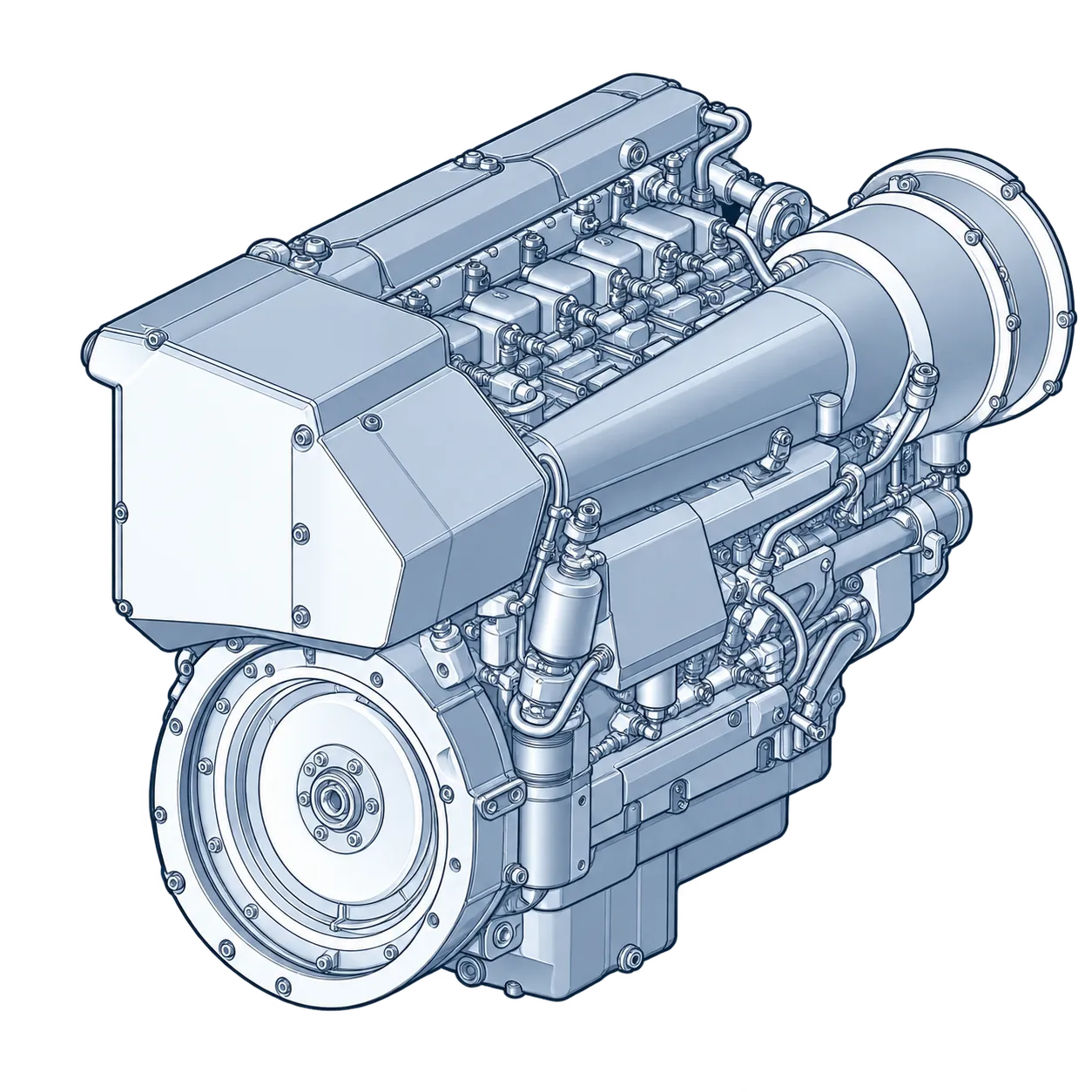 Baugruppe Motor — Filter und Kühler